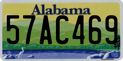 AL license plate 57AC469