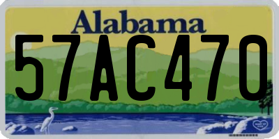 AL license plate 57AC470