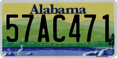 AL license plate 57AC471