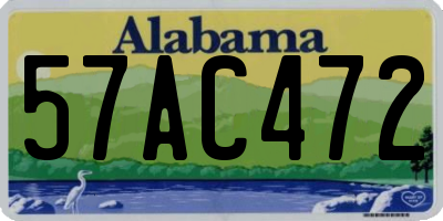 AL license plate 57AC472
