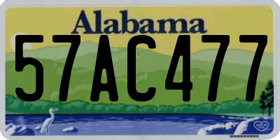 AL license plate 57AC477