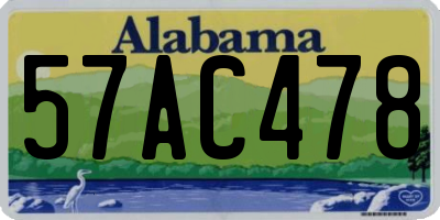 AL license plate 57AC478