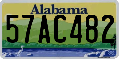 AL license plate 57AC482