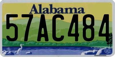 AL license plate 57AC484