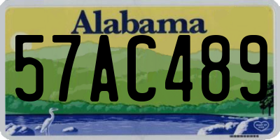 AL license plate 57AC489