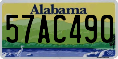 AL license plate 57AC490