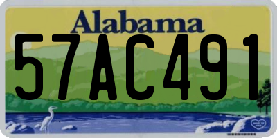 AL license plate 57AC491