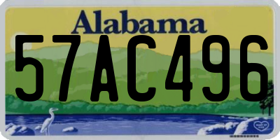 AL license plate 57AC496