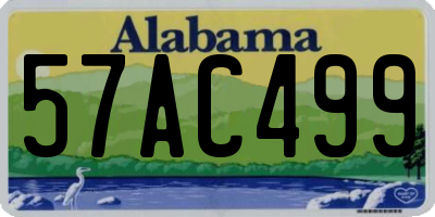 AL license plate 57AC499