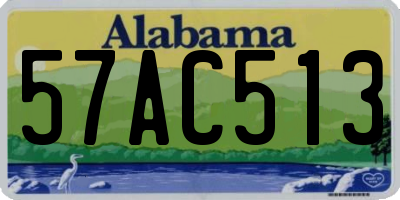 AL license plate 57AC513