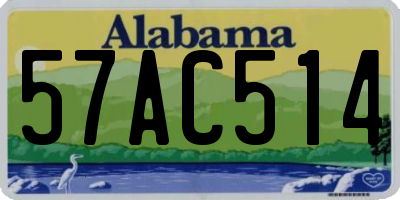 AL license plate 57AC514