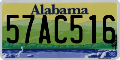 AL license plate 57AC516