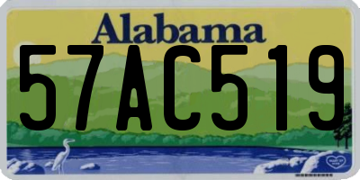 AL license plate 57AC519