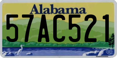AL license plate 57AC521