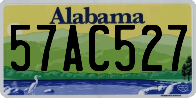 AL license plate 57AC527