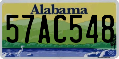 AL license plate 57AC548