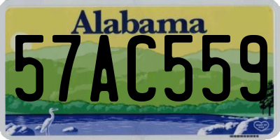AL license plate 57AC559