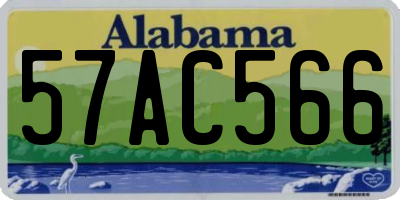 AL license plate 57AC566