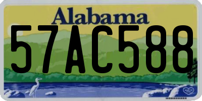 AL license plate 57AC588