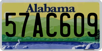 AL license plate 57AC609