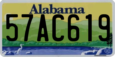 AL license plate 57AC619