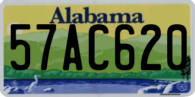 AL license plate 57AC620