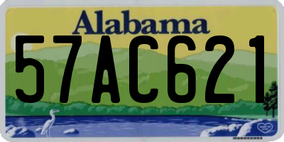 AL license plate 57AC621