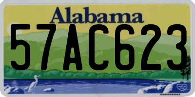 AL license plate 57AC623