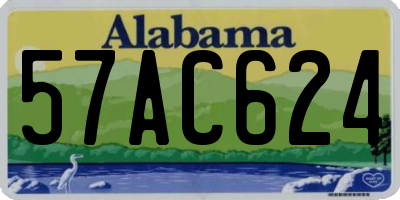 AL license plate 57AC624