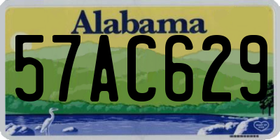 AL license plate 57AC629