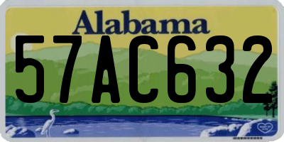 AL license plate 57AC632