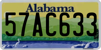 AL license plate 57AC633