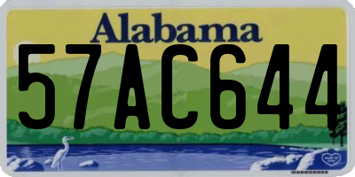 AL license plate 57AC644