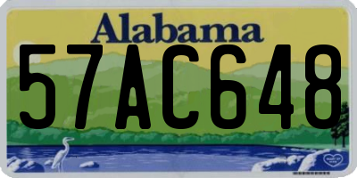 AL license plate 57AC648