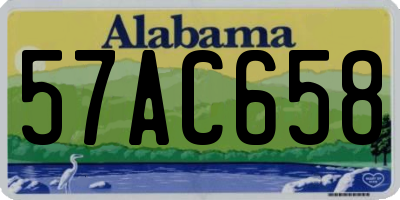 AL license plate 57AC658