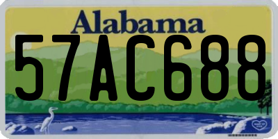 AL license plate 57AC688