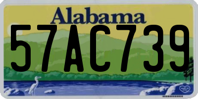 AL license plate 57AC739