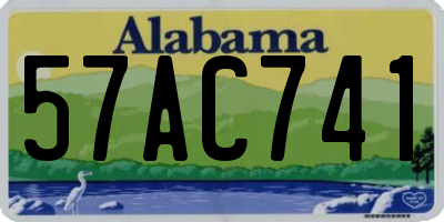 AL license plate 57AC741