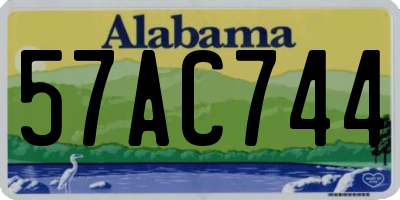AL license plate 57AC744