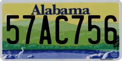 AL license plate 57AC756