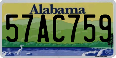 AL license plate 57AC759