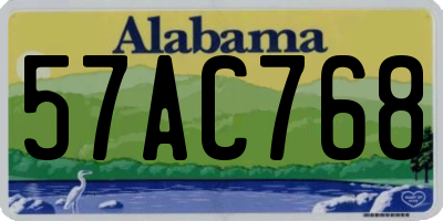 AL license plate 57AC768