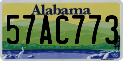 AL license plate 57AC773