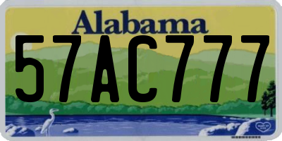 AL license plate 57AC777