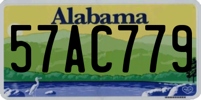 AL license plate 57AC779