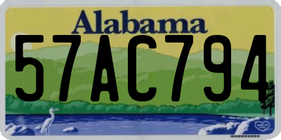 AL license plate 57AC794