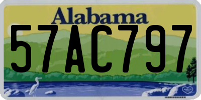 AL license plate 57AC797