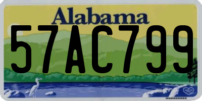 AL license plate 57AC799