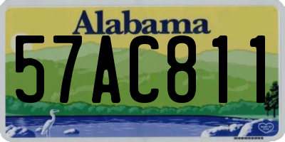 AL license plate 57AC811