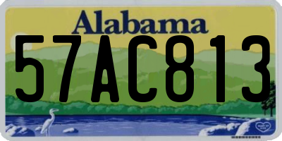 AL license plate 57AC813